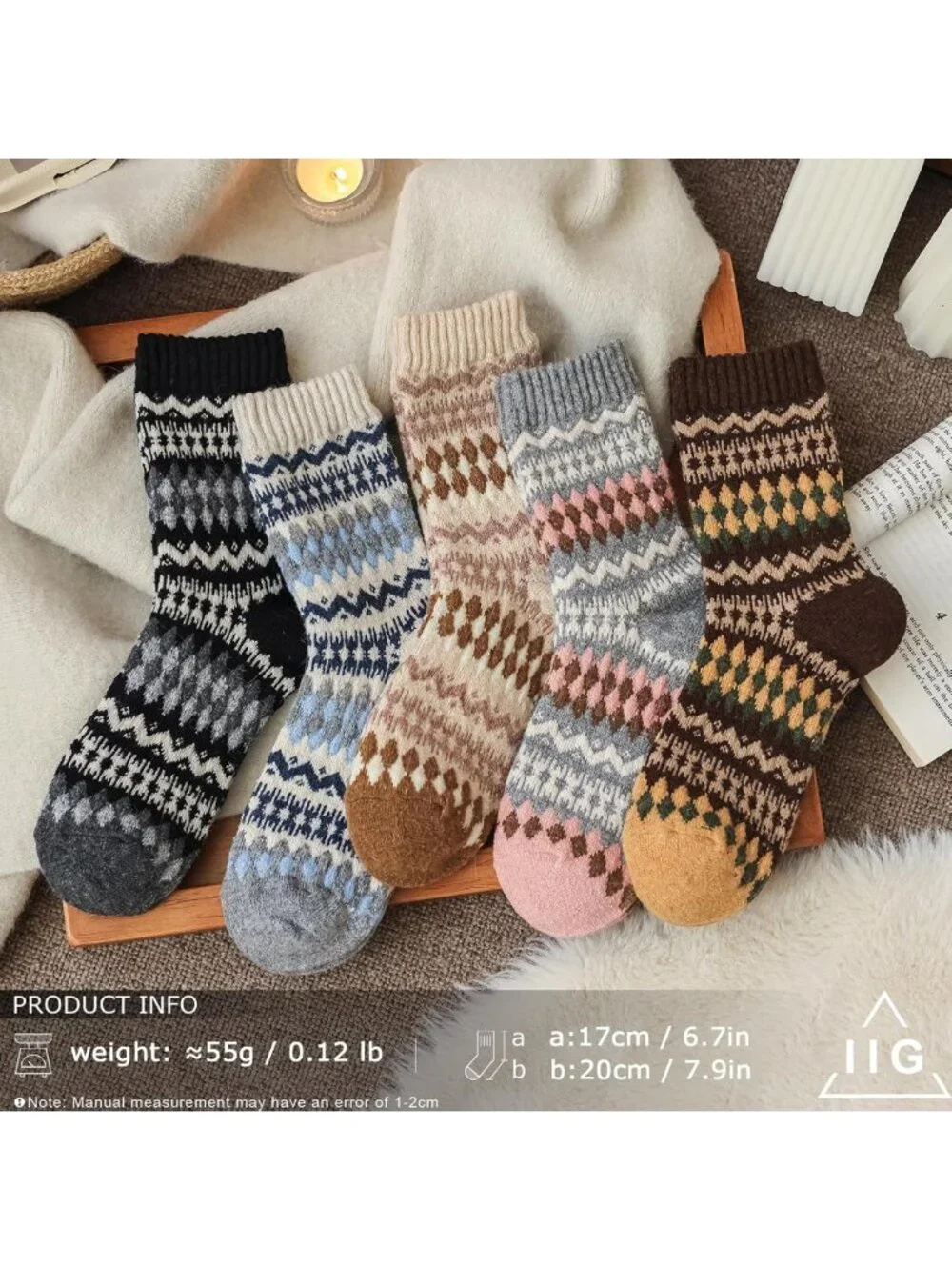 Cozy Winter Wool Socks for Women | Trendy Boot Socks | Perfect Gift Idea
